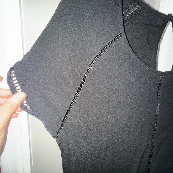 Blue Rain Elegant Black Short Sleeve dress/coverup - Picture 2 of 8